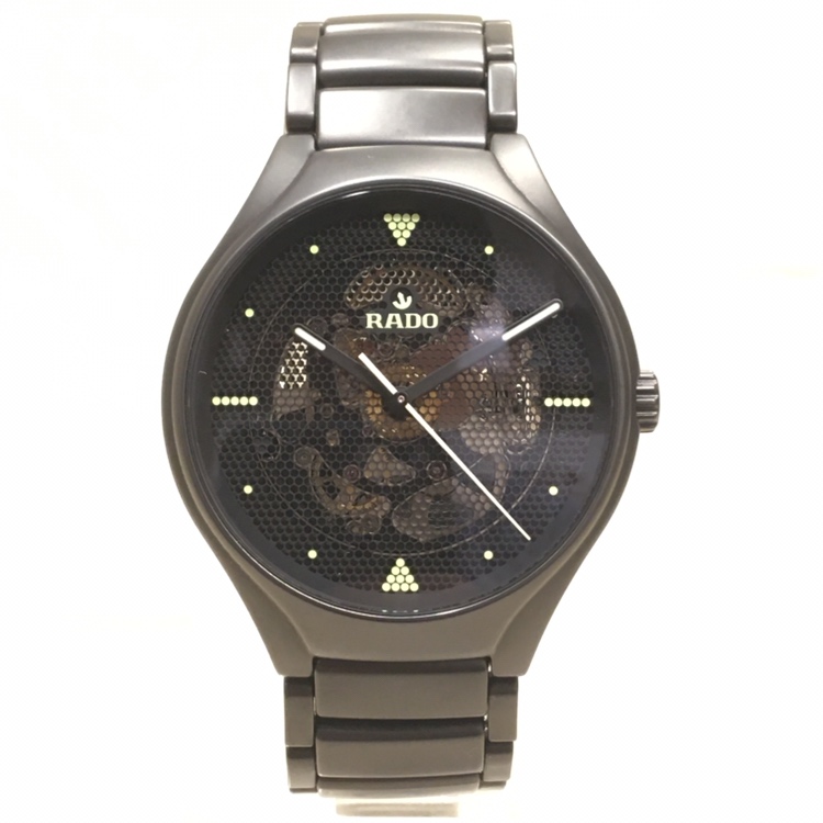 ラドーのビッグゲーム R27101192  セラミック トゥルーフォスフォ 1003本限定 シースルーバック 自動巻き 腕時計の買取実績です。