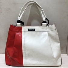 エコスタイル渋谷店で、フライターグのホワイト×レッドのG5.1の2WAYメッセンジャーバッグを買取しました。状態は通常使用感があるお品物です。