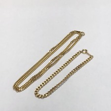 エコスタイル大阪心斎橋店の出張買取にて、K18(750)の金が素材として使用されているネックレスとブレスレット(喜平)を高価買取いたしました。状態は通常使用感のお品物です。