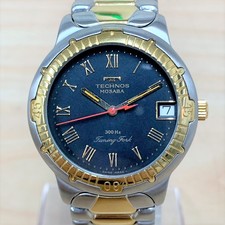 エコスタイル広尾店にてテクノスの世界10000本限定の腕時計を買取いたしました。状態は使用に支障をきたすジャンク品です。