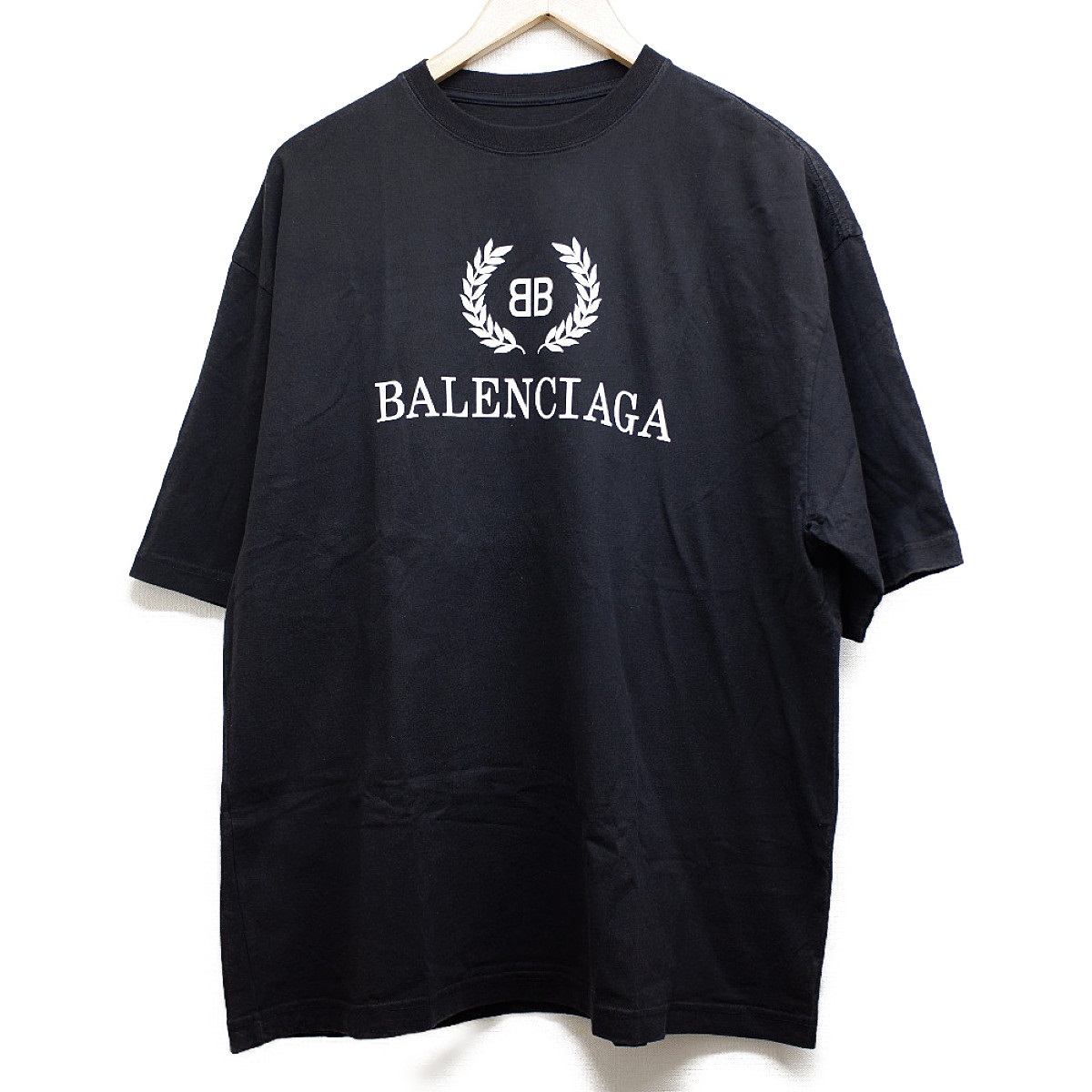 バレンシアガの556148 ロゴプリント クルーネック半袖Tシャツの買取実績です。