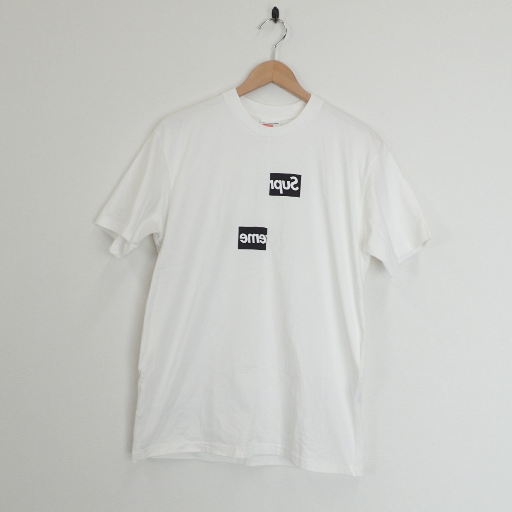 シュプリーム×コムデギャルソンシャツの×COMME des GARCONS SHIRT スプリット ボックスロゴ Tシャツの買取実績です。