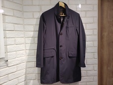 エコスタイル新宿店で、ムーレーのSI/BASSANI AQUA PROOF ネイビー シングル チェスターコートを買取しました。状態は数回使用程度の新品同様品です。