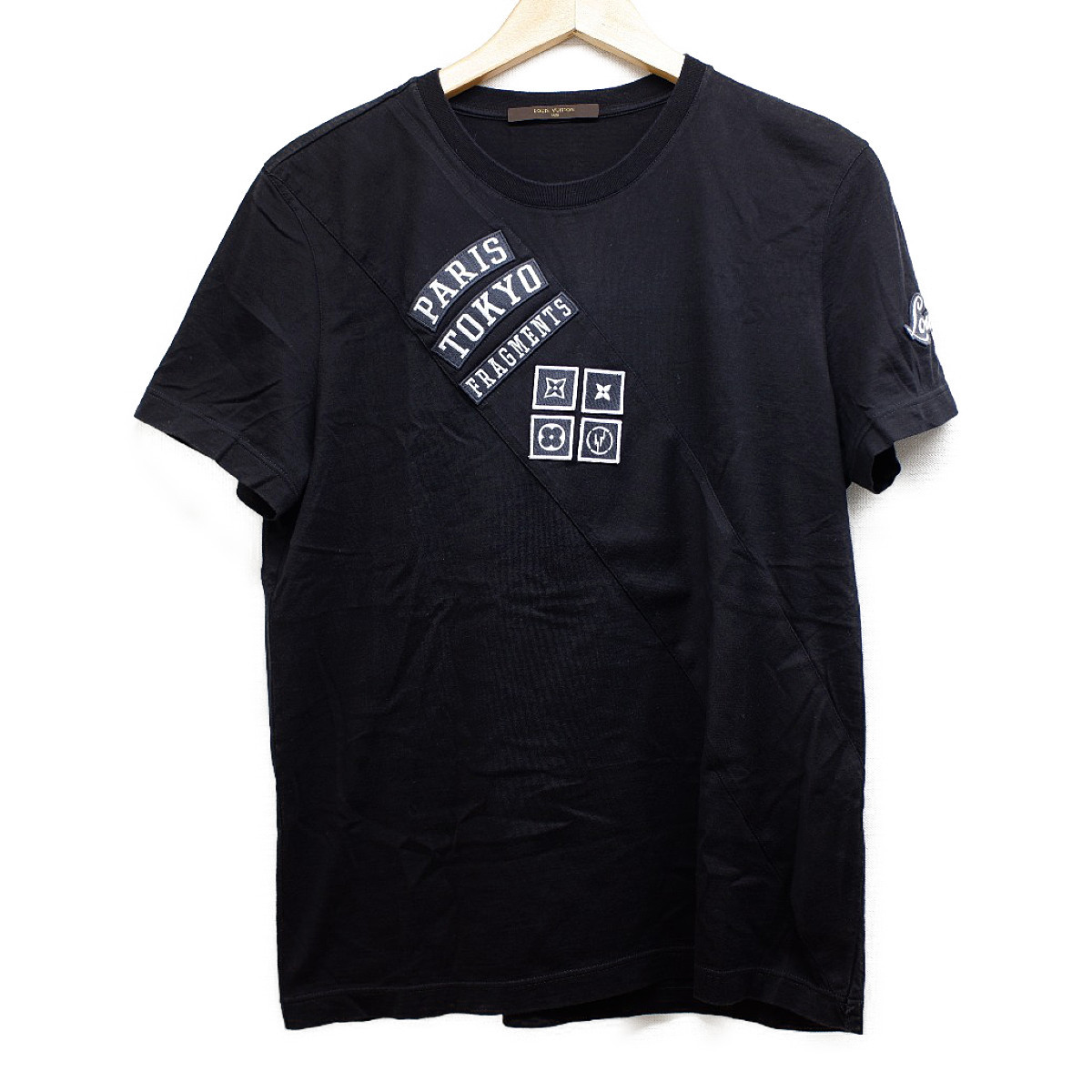 ルイヴィトンの×fragment design フラグメントデザイン RM172M JC8 HDY29W ロゴワッペン付 クルーネック半袖Tシャツの買取実績です。