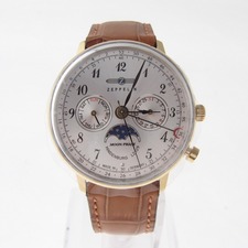 エコスタイル銀座本店で、ツェッペリンのLZ129 7039-1 ヒンデンブルグ ムーンフェイズ クオーツ腕時計を買取いたしました。状態は未使用品です。