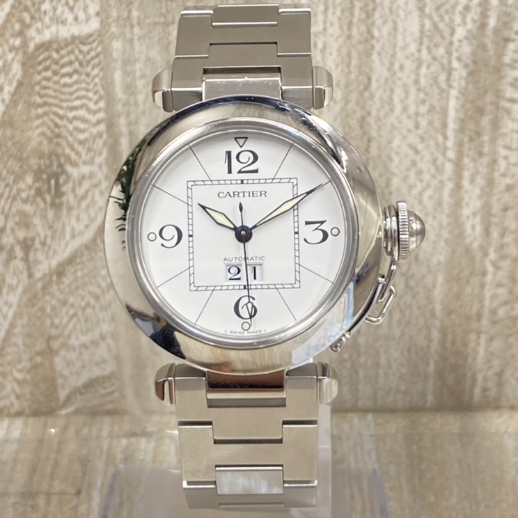 カルティエのW31055M7 パシャC ビックデイト ボーイズサイズ 自動巻き腕時計の買取実績です。