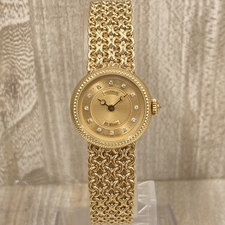 エコスタイル銀座本店で、ウォルサムの750YG素材の12Pダイヤモンド 91950 バックスケルトン仕様の手巻き金無垢腕時計を買取いたしました。状態は傷などなく非常に良い状態のお品物です。