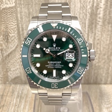 ロレックス 116610LV グリーン サブマリーナーデイト 自動巻き 腕時計 買取実績です。