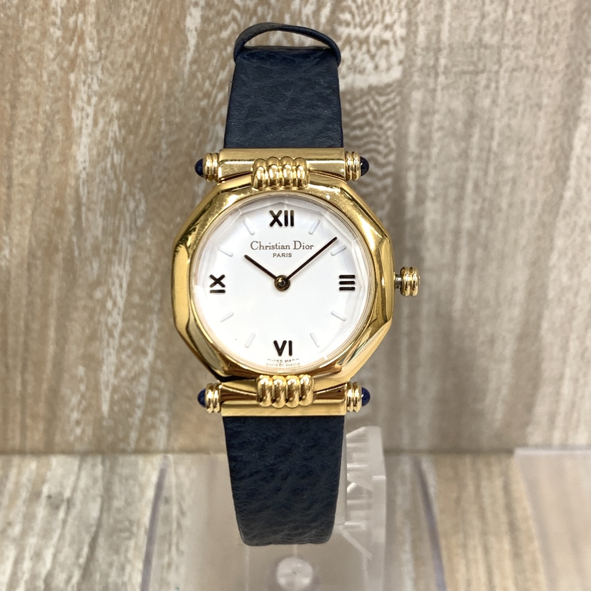 クリスチャンディオールの64151 ゴールド　カットガラス クォーツ時計の買取実績です。