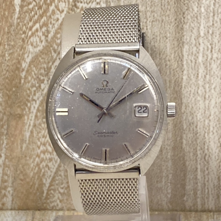 オメガのシーマスターコスミック 166026-T00L 107 手巻き腕時計の買取実績です。