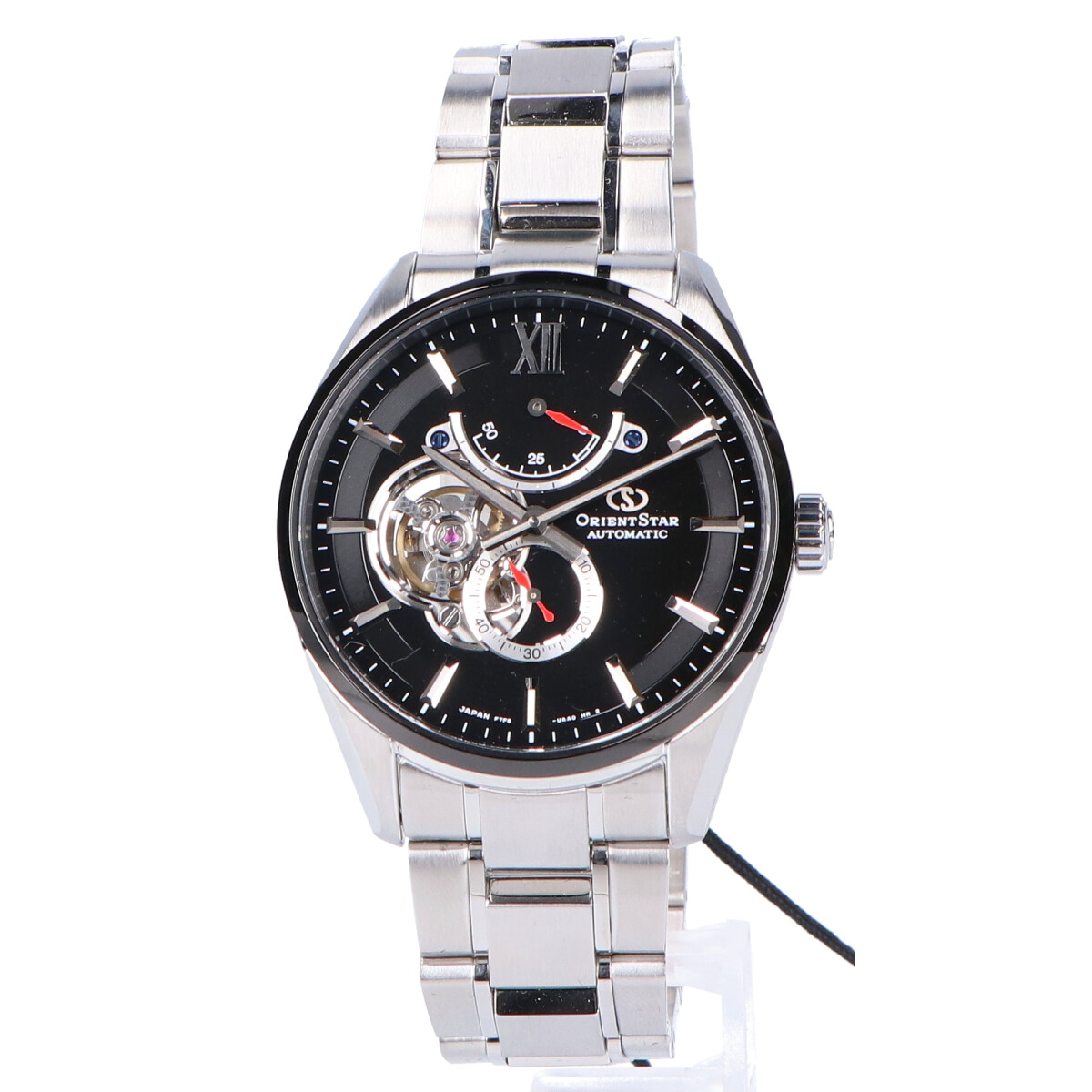 オリエントのオリエントスター　RK-HJ0003B Cal.F7F62 SLIM SKELETON/SLIM DATE スリムスケルトン シースルーバック 手巻き付自動巻き腕時計の買取実績です。
