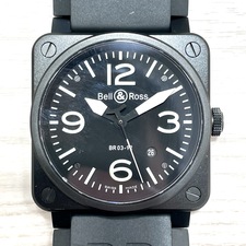 エコスタイル渋谷店で、ベル＆ロスの腕時計(BR0-92CFB-R)を買取りました。状態は若干の使用感がある中古品です。