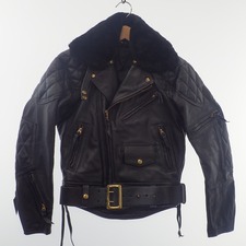 エコスタイル大阪心斎橋店の出張買取にて、ラングリッツレザー(Langlitz Leather)の襟ボア付ダブルライダースジャケット(パデッド・ポケット・コロンビア)を高価買取いたしました。状態は通常使用感のお品物です。