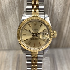 エコスタイル銀座本店で、ロレックスの型番が69173のE番のYG×SSコンビのデイトジャストの腕時計を買取ました。状態は若干の使用感がある中古品です。