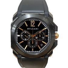 ブルガリ BGO41SCH オクト ヴェロチッシモ クロノグラフ ラバーバンド 自動巻き 腕時計 買取実績です。