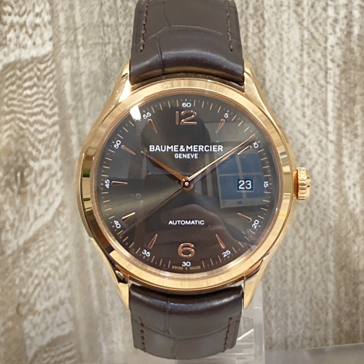 ボーム&メルシエのAu750 MOA10059 クリフトン シースルーバックオートマティック腕時計の買取実績です。