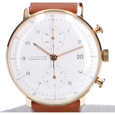 ユンハンス 027/7800-00 Max Bill by Junghans Chronoscope 自動巻き腕時計 買取実績です。