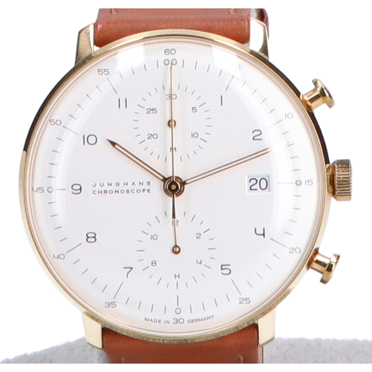 ユンハンスの027/7800-00 Max Bill by Junghans Chronoscope 自動巻き腕時計の買取実績です。