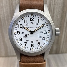 ハミルトン シルバー H69439511 レザーベルト カーキフィールドメカニカル 手巻き時計 買取実績です。