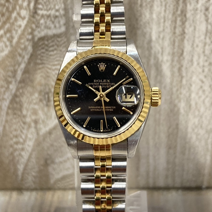 ロレックスの69173 SS×YGコンビ T番 デイトジャスト自動巻き腕時計の買取実績です。