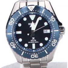 エコスタイル大阪心斎橋店の出張買取にて、セイコープロスペックスのCal.V157のダイバースキューバソーラー腕時計・SBDJ011を高価買取いたしました。状態は綺麗な状態のお品物です。